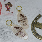 The Cowboy Club & The Cowgirl Club Keychains