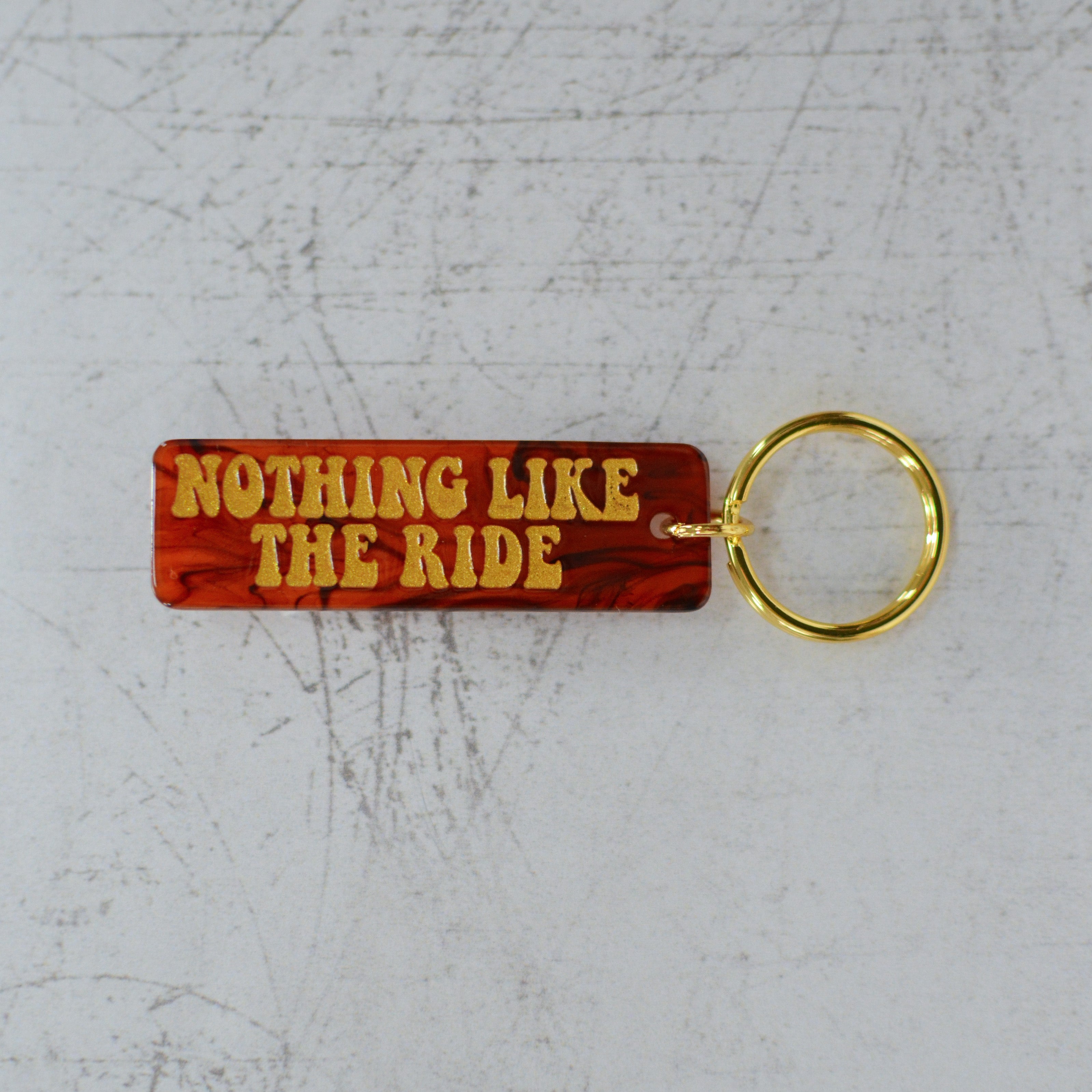 Nothing Like The Ride Red Keychain