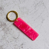 Raise Hell Cowgirl Pink Keychain Back View
