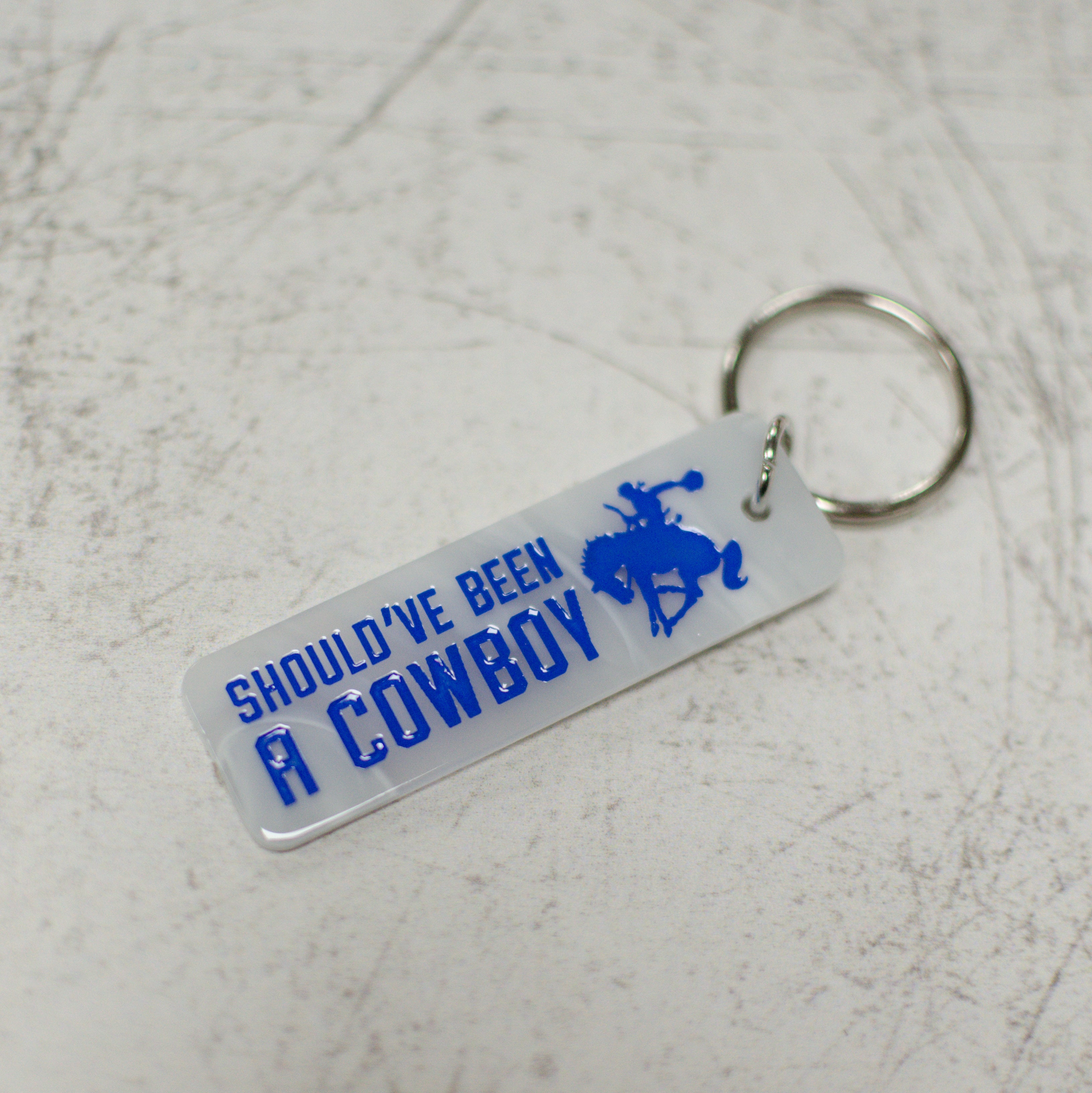 Should've Been A Cowboy Keychain Full Front View