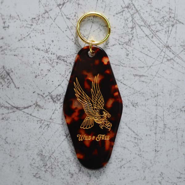 Wild & Free Keychain Motel Style Keychain