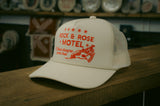 Rock & Rose Motel Where Dreams Come True Trucker Cap