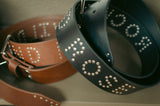 Rock & Rose Motel Studded Genuine Leather Belt