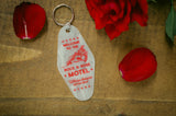 Rock & Rose Motel Where Dreams Come True Keychain