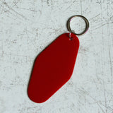 I Won't Go Down In History, But I Will Go Down On Your Dad Red Keychain Back View