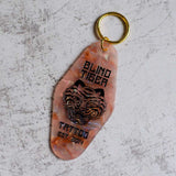 Blind Tiger Tattoo Tiger Logo Keychain Front View - 2