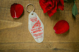 Rock & Rose Motel Where Dreams Come True Keychain