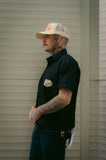 Rock & Rose Motel Eagle Workwear Short Sleeve Embroidered Cropped Shirt