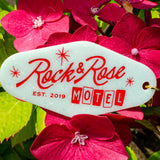 Rock And Rose Motel Sign Keychain