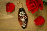 Rock And Rose Motel Cowboy Skull Keychain