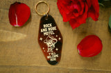 Rock And Rose Motel Cowboy Skull Keychain