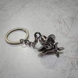 Metal Cowgirl Keychain