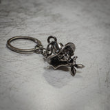Metal Cowgirl Keychain