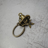 Metal Cowgirl Keychain
