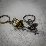 Metal Cowgirl Keychain