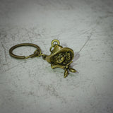 Metal Cowgirl Keychain