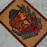 Cowgirl A3 Art Print