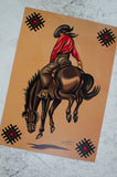 Bucking Horse A3 Art Print