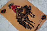 Bucking Horse A3 Art Print