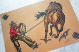 Roping A3 Art Print