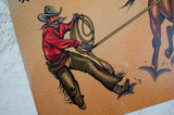 Roping A3 Art Print