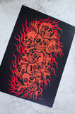 Skull A3 Art Print