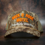 Rock & Rose Motel Hunting Camo Trucker Cap