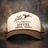 Rock & Rose Motel Rodeo Brown & Cream Trucker Cap