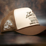 Rock & Rose Motel Rodeo Brown & Cream Trucker Cap
