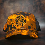 Rock & Rose Motel Orange Camo Trucker Cap