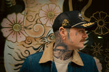 Rock & Rose Motel Black & Gold Captain’s Trucker Cap