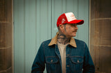 Rock & Rose Motel Red & Cream Trucker Cap