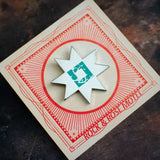 Navajo Style Silver & Turquoise Enamel Pin