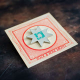 Navajo Style Silver & Turquoise Enamel Pin