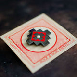 Navajo Style Black & Red Enamel Pin