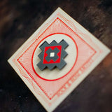 Navajo Style Black & Red Enamel Pin
