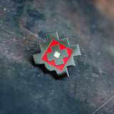 Navajo Style Black & Red Enamel Pin