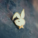 Gold Bunny Enamel Pin