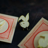Gold Bunny Enamel Pin