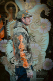 Rock And Rose Motel Hoodie Hunting Camo and Orange