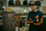 Rock And Rose Motel Long Sleeve Flaming Eagle T-Shirt