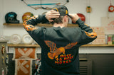 Rock And Rose Motel Long Sleeve Flaming Eagle T-Shirt