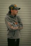 Rock And Rose Motel Pinstripe Hoodie