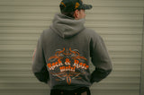 Rock And Rose Motel Pinstripe Hoodie