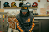 Rock And Rose Motel Flaming Eagle Hoodie