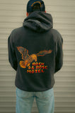 Rock And Rose Motel Flaming Eagle Hoodie