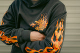 Rock And Rose Motel Flaming Eagle Hoodie