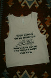 Rock And Rose Motel "Good Girls" Cropped Bone Vest