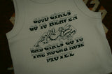 Rock And Rose Motel "Good Girls" Cropped Bone Vest