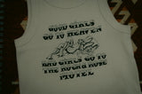 Rock And Rose Motel "Good Girls" Cropped Bone Vest